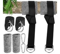 2 Set di Sangle Hamacs, 300 cm x 3,8 cm Sangles de Suspension pour Attaches de Balançoire Arbre Réglables, Hamac Sangles Fixation de Balançoire Hamac de Jardin Chaise Camping + 2 Mousquetons