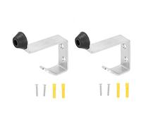 2 Set Door arrêts en acier inoxydable Porte à vêtements Corchet Crochet Sac de sac Bureau Home Improvement