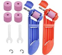 2 Set Foret Sharpener Portable Diamond Drill Bit, affûtage Foret Outil pour Métal Fer Forage Polissage Drill Grinder Meulage, Fit Largeur Gamme 2-12.5mm avec, 4pcs Meule
