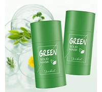 2 Set Green Tea Mask Thé Vert Magique Purifiant Bâton D'argile Masque De Nettoyage Profondeur Contrôle De L'huile Points Noirs Enlèvement Acné Pour Tous Les Types De Peau Femmes Hommes Beauté Unisexe