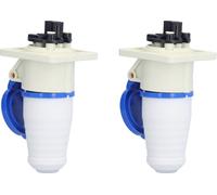 2 Set Industrial Power Connector 3 Pin Single Phase Aviation Plug Socket 220V250V 16A 2P+E