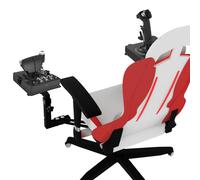 2 Set Joystick Flight Simulator Supports de chaise Jeux Hotas Joystick Mount Pour Logitech X52 X56 Rhino & Thrustmaster T. Flight Hotas/T.16000M FCS TCA Officer Pack Airbus Edition Support de siège