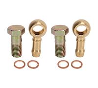 2 Set M12x1.25mm to 3/8in Turbo Water Banjo Bolt Kit, Turbo Water Line Banjo Connector with High Strength Metal and Sealing for Turbocharger Cooling System