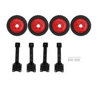 2 Set String Trimmer Roue Roue, Universelle de 25 à 28 mm Maise de pelouse Auxiliary Roue Roues de Support de Coupe de Mauvaises Herbes pour Tube d'arbre de 0,98 à 1,1 Pouce