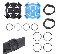 2 Set Supports de Vélo Avant pour Edge/GPS, Kit de Guidon de Montage D'ordinateur Compteur Mount Bracket de Vélo Compatible avec Edge 130/200/500/510/520/530/800/810/1000 iGPSPORT iGS50 (Bleu Noir)