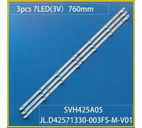 2 Sets - 6 Pieces Nouveau LED bande de rétro-éclairage pour 43A6101EE H43BE7000 H43B7100 H43B7100UK HL 43J802 HD425V1U51-TOL1 SVH425A05 JL.D42571330-003FS-M-V01 ""Nipseyteko®