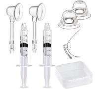 2 Sets Aspirateur De Mamelon Correcteur Ventouses Et Extracteurs De Tétons Inversés Pour Plats