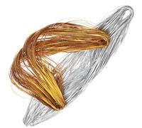 2 Sets Cordes à Tresses Cheveux Or Argenté, Accessoire Coiffure Filin | Décoration Capillaire Légère pour Filles et Femmes, Surface Lisse, pour Fêtes et Présents