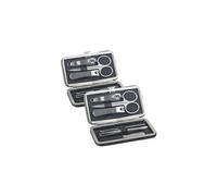 Set de manucure - NEWGEN MEDICALS - 2 sets de 6 pièces - Acier brossé - Étui élégant - Mixte