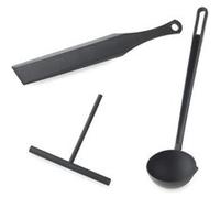2 sets d'ustensiles pour crêpes Gris G