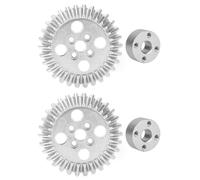2 Sets Engrenage Conique en Alliage de Zinc avec Roulements en Aluminium, Pièces pour Robots Industriels FRC, Ensemble d'Engrenages Coniques à 45 Degrés Haute Résistance, Engrenage