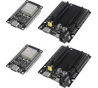 2 Sets Esp32 Esp-32S Typ-C Usb Ch340 Carte De Développement + Esp32 30Pin Devkit V1 Carte D'Alimentation 2,4 Ghz Wifi Bluetooth Low Power Dual Core Carte D'Extension Pour Arduino