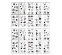 (2 Sets of 10 Sheets) Sweat Horror Dark 3D Three-Dimensional Spider Tattoo Stickers Cobweb Halloween Tattoo StickersSpécialité dextérité