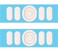 2 Sets of Mouse Pad Feet Compatible with Logitech G304/G305 Gaming Mouse Rounded Edges Curved Mouse Feet Mouse Accessories 0.7mm Thick,White