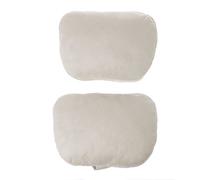2 sets of ultra soft S-class car headrests and seat cushions,beige