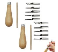 2 Sets Outils de Coupe D'outils De Sculpture sur Linogravure Outils de Sculpture Sur Bois pour la Gravure les Outils de Sculpture la Sculpture sur Argile