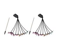 2 Sets Solar Butterfly Ground Lights 8 Butterfly Colorful Butterfly Ground Lamp for Patio Yard Lawn Walkway Decoration