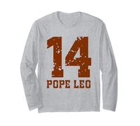2 Sided Team Pope Leo XIV of Chicago Number 14 Sports Jersey Manche Longue