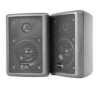 Power Dynamics ODS40B - Paire d’Enceintes Passives 2 Voies 75 W Noires, Fixation Murale Incluse, Installation Audio Pro, Bars, Bureaux & Espaces Commerciaux