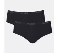 2 slip midi homme slogans bi-pack coton élastique sous-vêtements confort