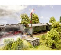 2 socles pour support signal ferroviaire type pierre -HO 1/87- NOCH 58304