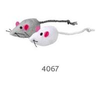 2 Souris Peluche, 5 Cm, Vrac, Gris - 4052 - Mon Animalerie G