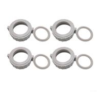 2 Split Nuts O-Rings Kit for Spa Heaters 5.8cm(4pcs white) | Includes 2 split nuts, screws, 2 O-rings; fits 5.1cm heater assemblies; easy DIY install
