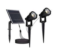 2 spots LED V-tac avec piquet et panneau solaire 2x1,2W 3000K IP65 VT-11031 -204