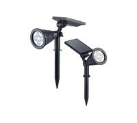 Luminea : 2 spots solaires à LED avec piquet 200 lm / 1,5 W