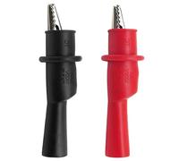 2 St Fiche Banana À Pince Crocodile Électriques Fils Multimètre Cable De Test Sonde Cordon Alligator, Attrape-Ressort, Fiche Banane - Fils De Voltmètre Pour Testeur Circuit Tension