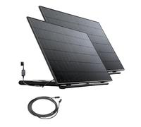 2 Stations Solaires 870W Bifacial - Kit Plug & Play - Micro-onduleurs & Pieds Prémontés + Prise Intelligente + 1 Câble - Suivi Appli