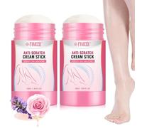 2 Stick Bâton de Baume pour Les Pieds, Hydratante, Contient de l'huile Essentielle de Rose, pour les Coudes et les Talons Très Secs et Gercés, pour une Peau Visiblement et Sensiblement Plus Douce