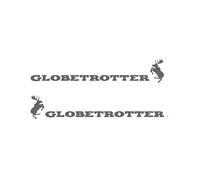2 Stickers autocollants Décor de vitre compatible pour volvo GLOBETROTTER camion truck ref: 77 (Bleu foncé)