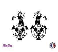 2 Stickers Autocollants Scania Vabis Camion Truck, peganitas, aufkleber, Scania Ref: sc0103 (Vert)