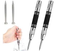 2 Stück Automatischer Körner Automatik Körner Metallautomatischer Körner Werkzeug Automatik-körner Ankörner Körner Automatik 128mm Mit Einstellbarer Spannung Für Metall, Holz, Glas, Dünne Stahlbleche