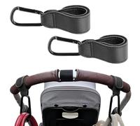 2 Stück Kinderwagenhaken für Wickeltaschen, Kinderwagenhaken, Taschenhaken, Anhänger für Kinderwagen in Universalpassform, Klett-Kinderwagenhaken