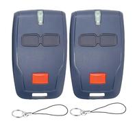 2 Stück Télécommande Porte de Garage pour Mitto 2 B RCB, 433 MHz 2Canaux 2Boutons Bip Portail Universelle Télécommande Remplacement Porte de Garage pour Rolling Mitto 2 Kleio Ghibli TRC 2 TR