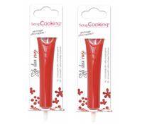 2 stylos au chocolat rouge 25 g Scrapcooking