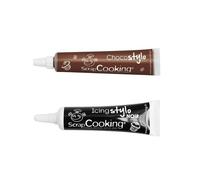 2 stylos glaçage chocolat & noir Scrapcooking