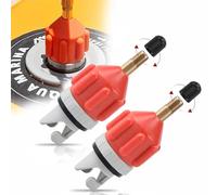 2 Sup/Kayak Pump Adaptateur à Valve pour Bateau Gonflable Canoë Paddleboard,Convertisseur Gonflable Accessoire (Orange)