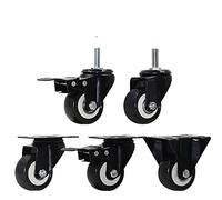 2 Super Load-Bearing 250KG,2.5 inch Low Center Casters/Wheels,for Large Display Racks, Shelves, Contain,Home/Industrial Hardware(C25)
