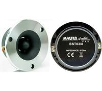 2 Super Tweeter MASTER AUDIO BST03/8 avec 120 Watts rms et 240 Watts Max avec 9,60 cm de diamètre 99 DB 8 ohms avec Profondeur Seulement 3,60 cm, par Paire