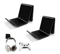 2 Support Casque Audio, Porte Casque Gaming, Support Manette Multifonctionnels, Repose Casque pour Le Bureau, Le Mur, Support Casque Gamer pour La Plupart Des Casques de Jeu, ContrôLeurs