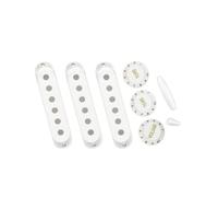 2. Support de micro à bobine unique pour guitare électrique, 2 tons, 1 bouton de volume, pointe facile à installer, matériel de guitare