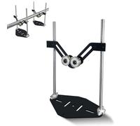 2 supports à rouleaux en V réglables, support de coupe pour le travail du bois, hauteur réglable, idéal pour la coupe et le transport de bûches, tuyaux et matériaux cylindriques.