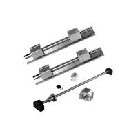 2 supports de guidage linéaire R20 + 4 sièges de roulement R20UU + traitement d'extrémité de vis à billes SFU1605 + boîtier d'écrou + BKBF12 + kit d'accouplement(1605-1200 SBR20-1200)
