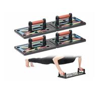 2 supports de musculation pour faire des pompes avec poignées amovibles
