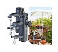 Royal Gardineer : 2 supports de parasol universels en métal avec pince à étau