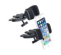 2 supports pour smartphone sur lecteur CD voiture [Lescars]