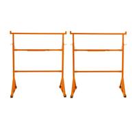 2 Supports Tréteaux de Maçon en Acier Table Établi de Travail Hauteur Réglable